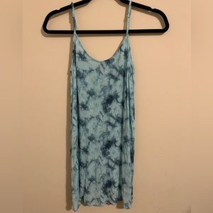 PINK tie dye slip dress